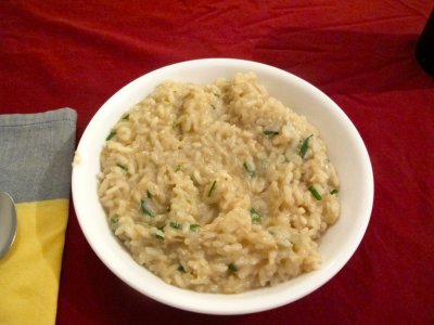 Fresh Crab Risotto with Chives and Parmesan